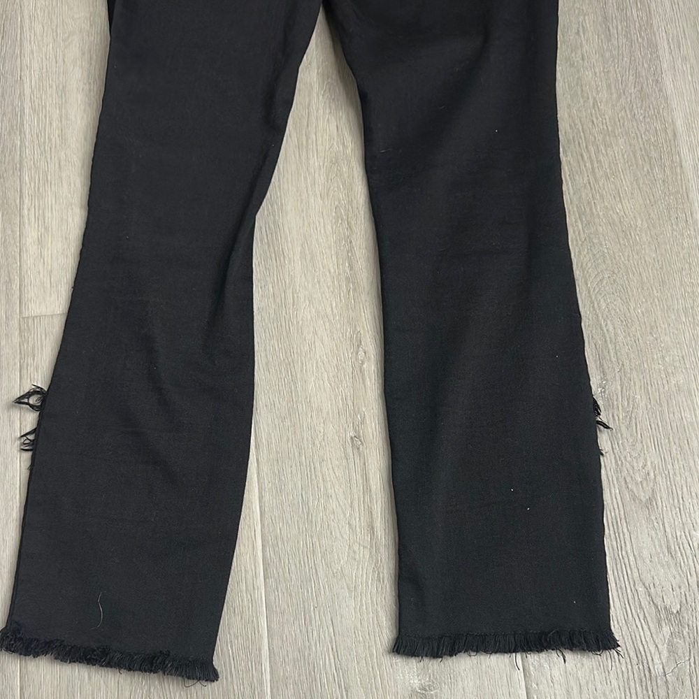 INC International Concepts Black Flare Wide Leg Jeans - Picture 7 of 10
